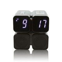 HMDX Quad Alarm Clock Radio SD Card Hidden Camera